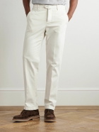 Kiton - Tapered Lyocell-Blend Twill Trousers - Neutrals