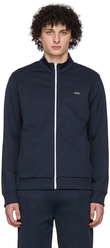 Photo: A.P.C. Navy Jim Track Jacket