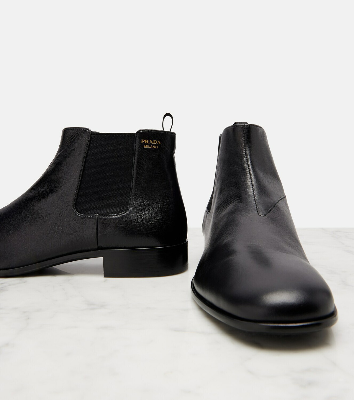 Prada Leather Chelsea boots