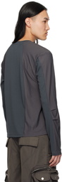 FFFPOSTALSERVICE Gray Diffraction Knit Longsleeve T-shirt