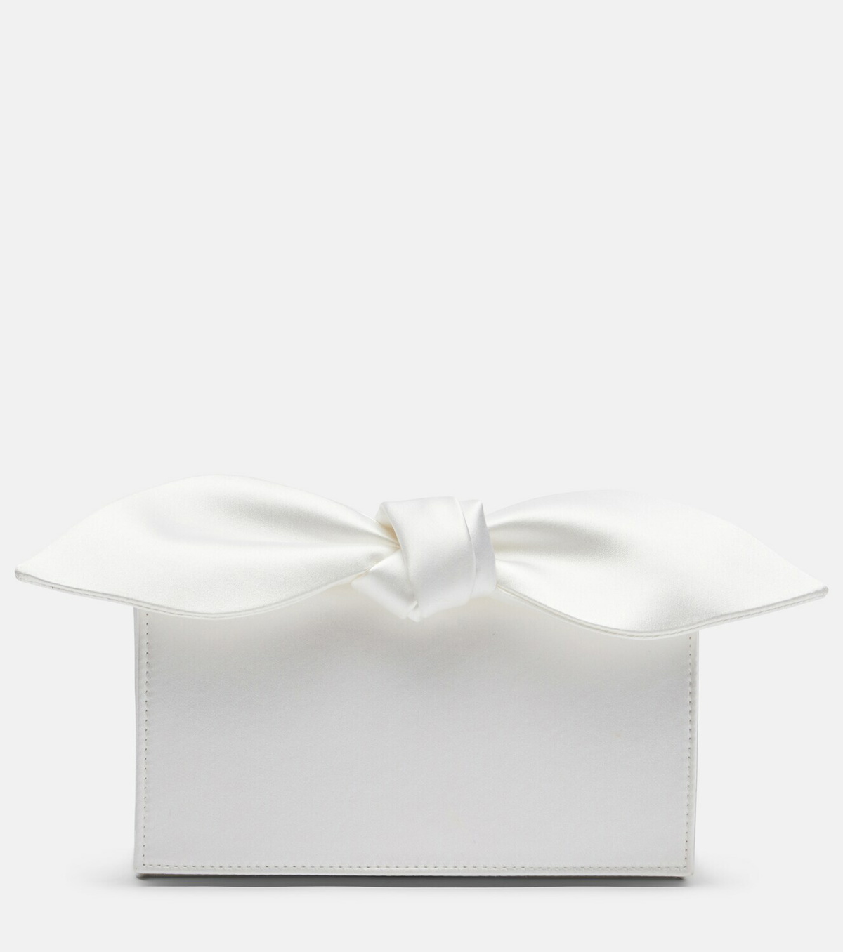 Aquazzura Bow Tie Mini satin clutch