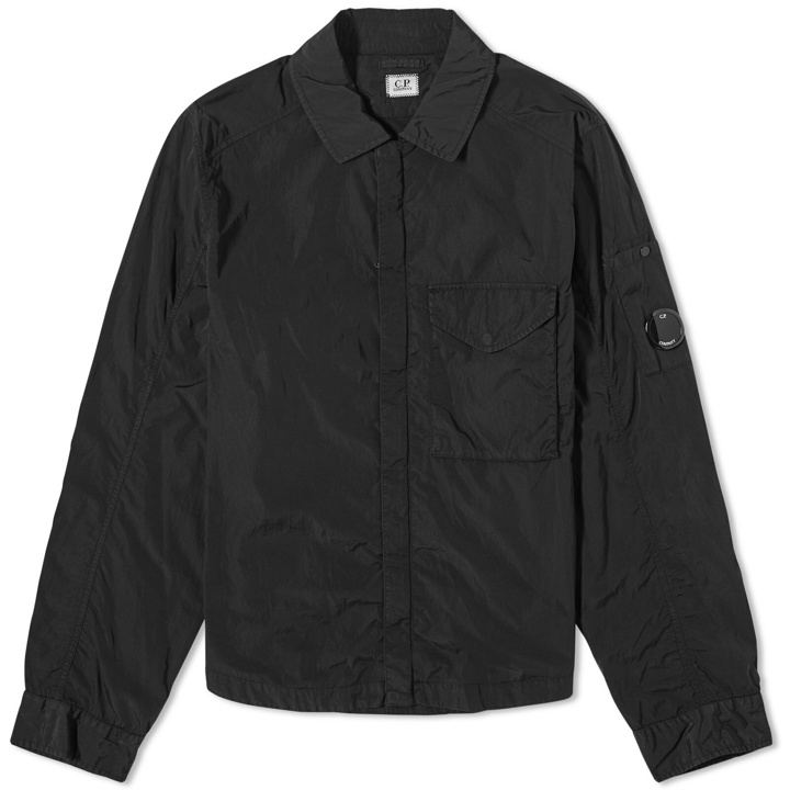 Photo: C.P. Company Men's Chrome-R Zip Overshirt in Black