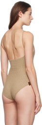 Isa Boulder Beige Vey Scoop Bodysuit