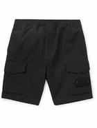 Stone Island - Ghost Straight-Leg Cotton-Ventile Cargo Shorts - Black