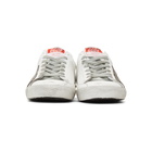 Golden Goose White and Grey Superstar Sneakers