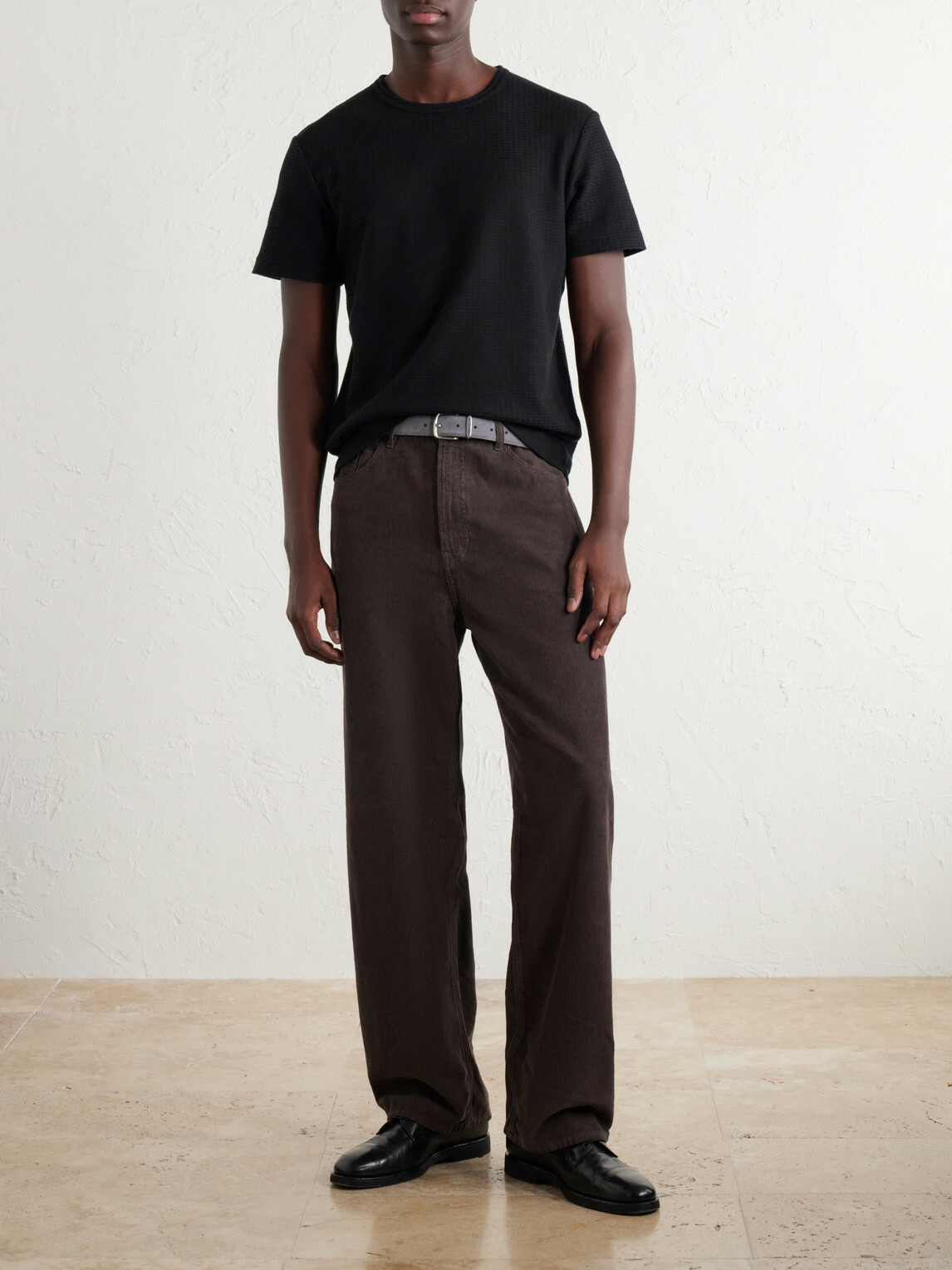 FRAME - Cotton-Jacquard T-Shirt - Black