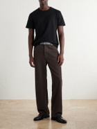 FRAME - Cotton-Jacquard T-Shirt - Black