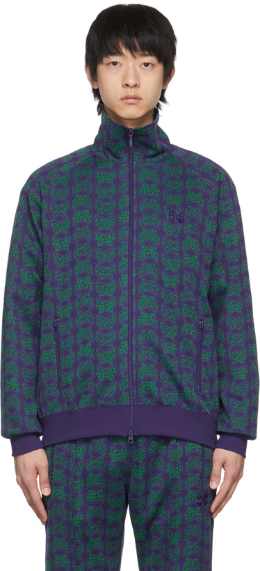 Photo: Needles Purple & Green Track Jacket