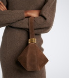 Amanu Zambia suede top-handle bag