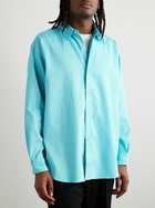 A.PRESSE - Cotton-Twill Shirt - Blue