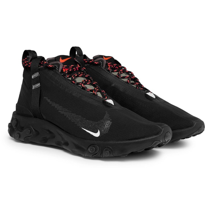 Photo: Nike - React Runner Mid WR ISPA Ripstop Sneakers - Men - Black