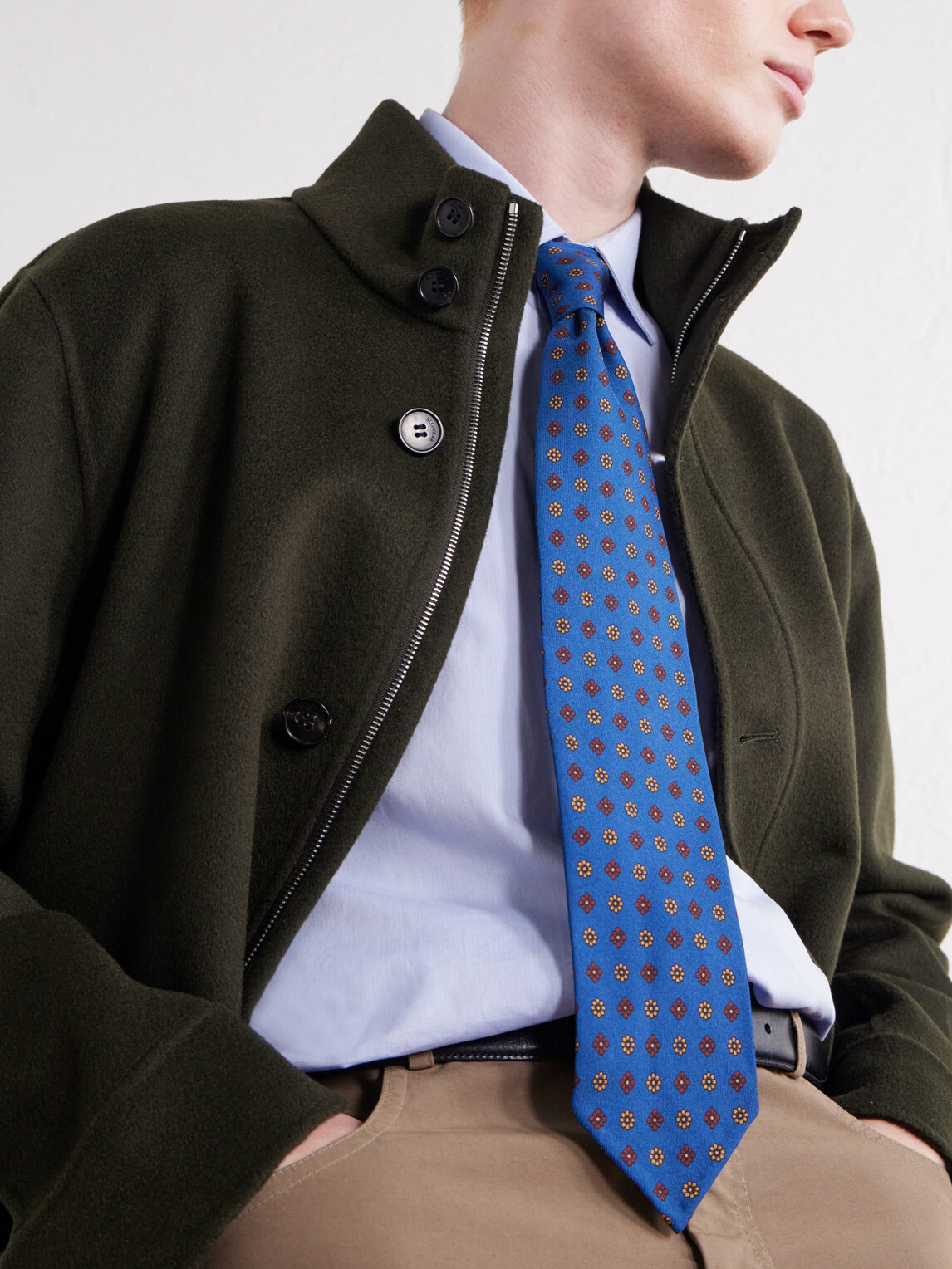 Rubinacci - 8cm Printed Silk-Twill Tie - Blue