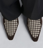 Manolo Blahnik Petusi houndstooth suede pumps