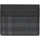 Burberry Gray City Check Card Holder