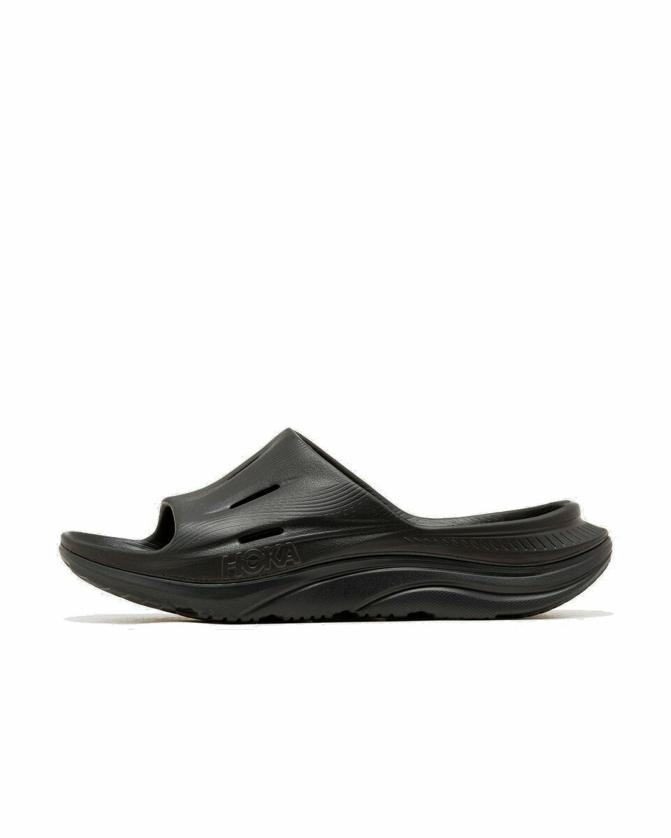 Photo: Hoka Ora Recovery Slide 3 Black - Mens - Sandals & Slides