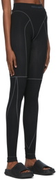 Heron Preston Black Nylon Sports Leggings