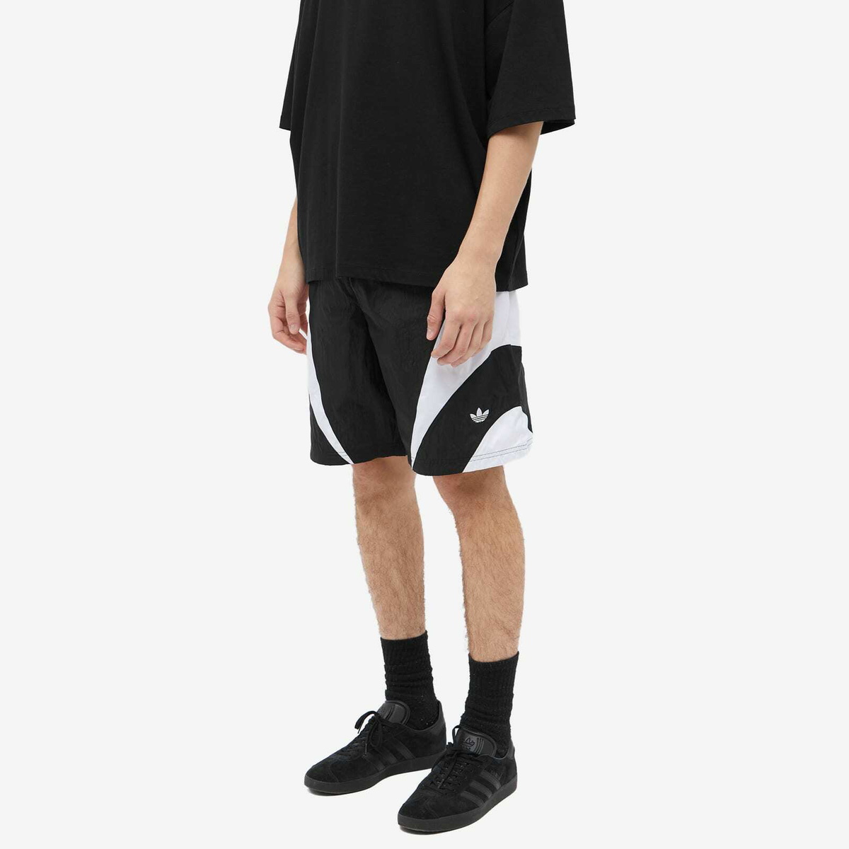 Adidas Men's Cutline Short in Black/White