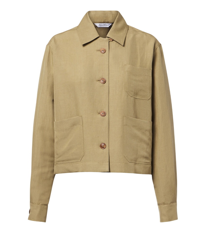 Photo: Max Mara Linen and silk twill blouson jacket