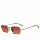 Moscot Shmooz Sunglasses in Rose/Cabernet