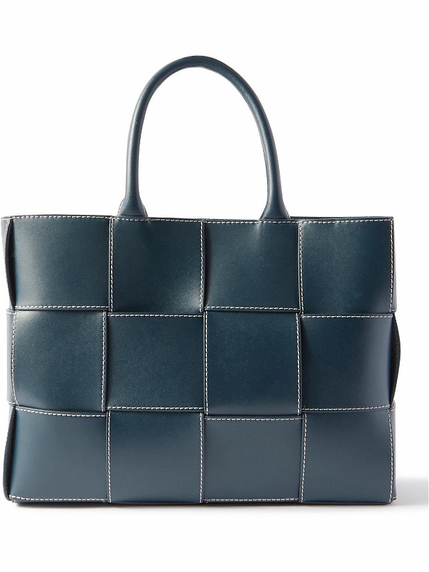 Photo: Bottega Veneta - Mini Arco Intrecciato Leather Tote Bag