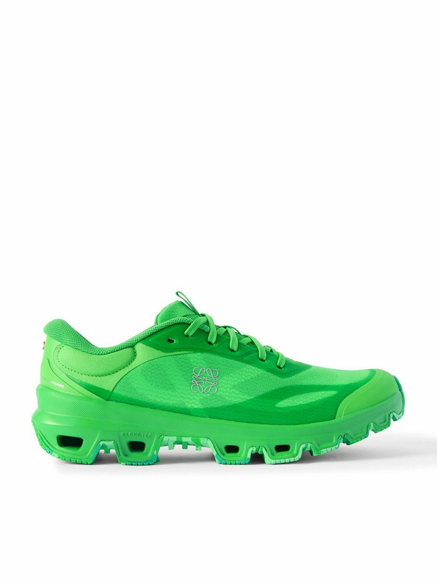 Photo: LOEWE - ON Cloudventure 2.0 Rubber-Trimmed Mesh Sneakers - Green