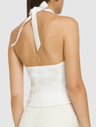 REFORMATION Malika Linen Halter Top