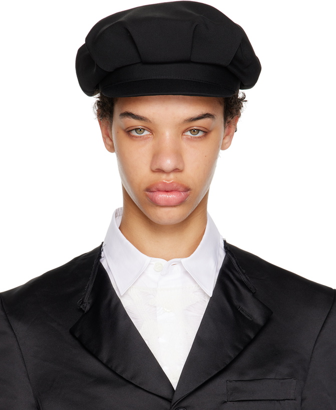 Photo: Y's Black Gabardine Cap