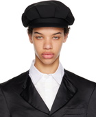 Y's Black Gabardine Cap