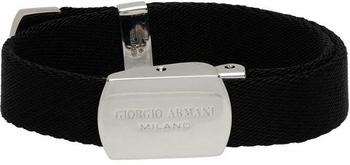 Photo: Giorgio Armani Black Ribbon Bracelet