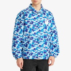 A Bathing Ape Men's Abc Camo Nyc Logo Coach Jacket in Blue