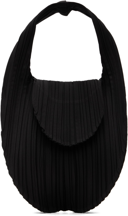 Photo: PLEATS PLEASE ISSEY MIYAKE Black Pleats Seeds Bag