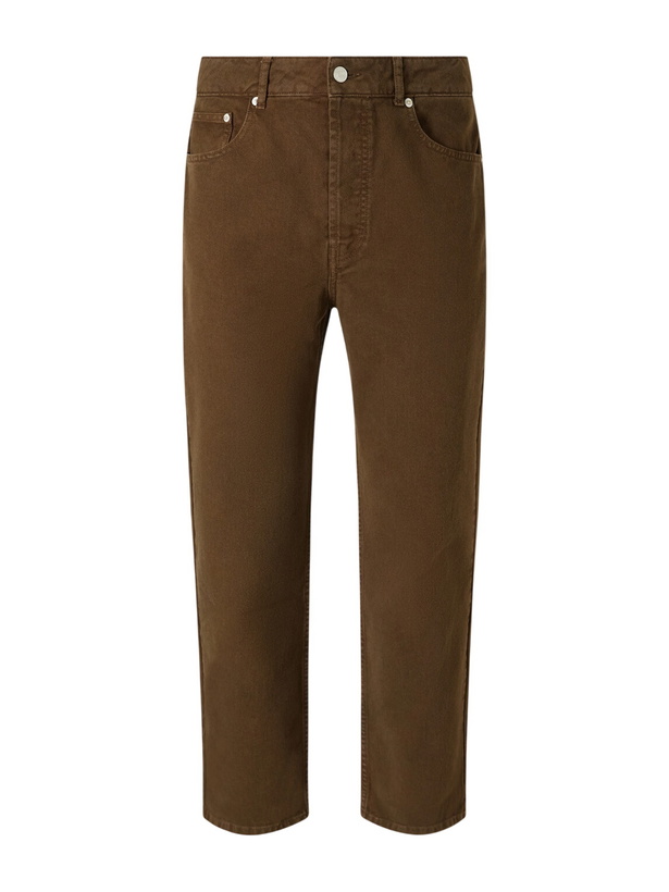 Photo: Officine Générale - Straight-Leg Jeans - Brown