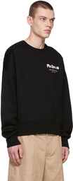 Alexander McQueen Black Embroidered Graffiti Sweatshirt