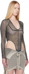 KNWLS Black Haze Bodysuit