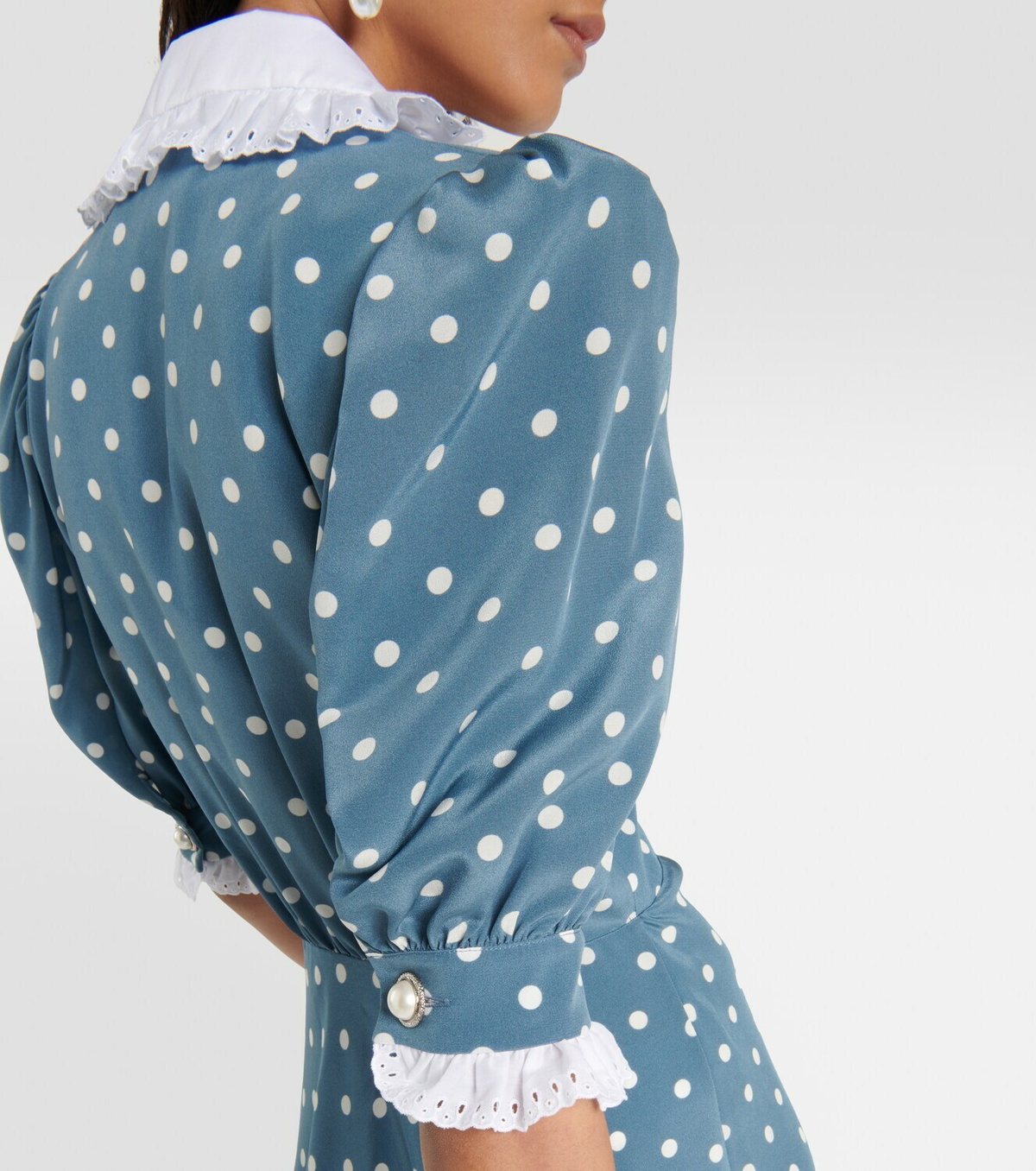 Alessandra Rich Polka-dot silk minidress Alessandra Rich