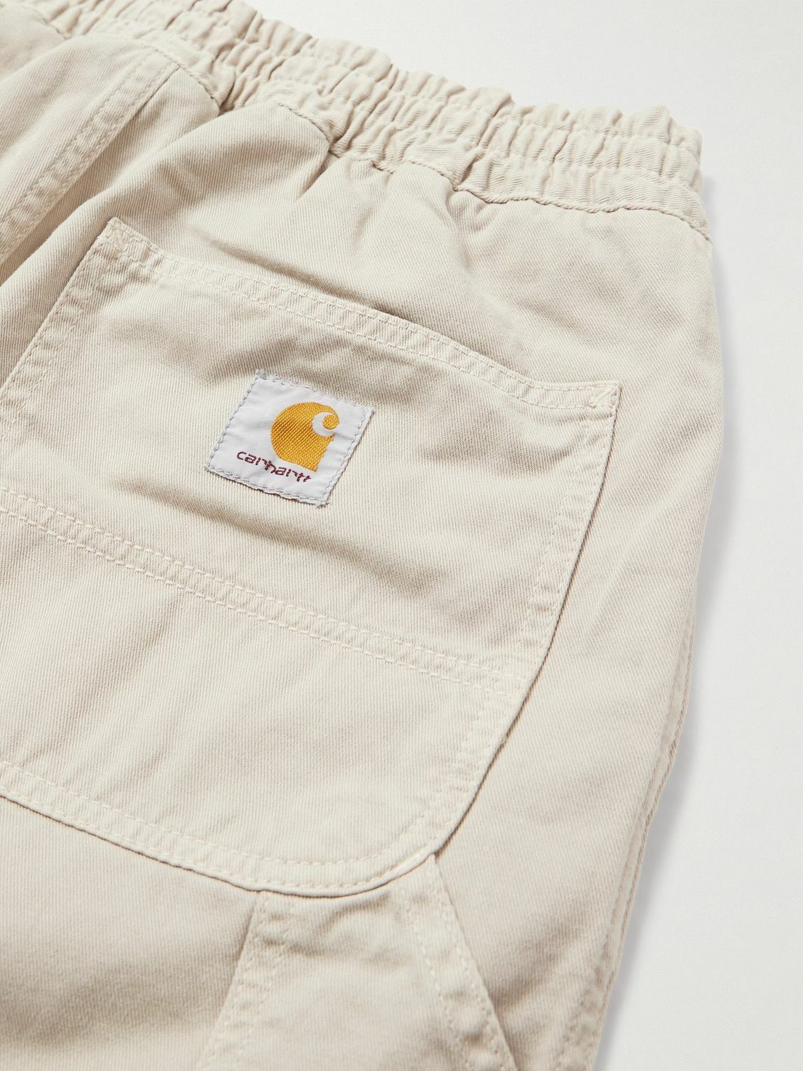 Carhartt WIP - Flint Straight-Leg Garment-Dyed Organic Cotton-Twill Trousers - Neutrals