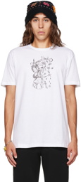 Anna Sui SSENSE Exclusive White Printed T-Shirt