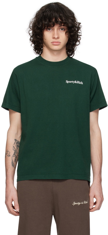Photo: Sporty & Rich Green New Health T-Shirt
