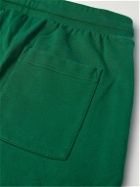 Casablanca - Tapered Logo-Embroidered Organic Cotton-Jersey Sweatpants - Green