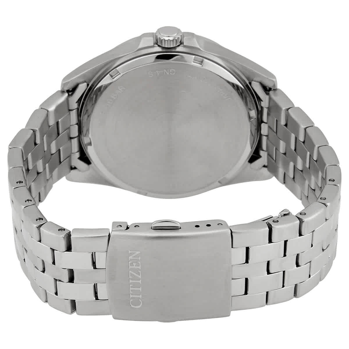Citizen Quartz White Dial Stainless Steel Mens Watch BI5051-51A