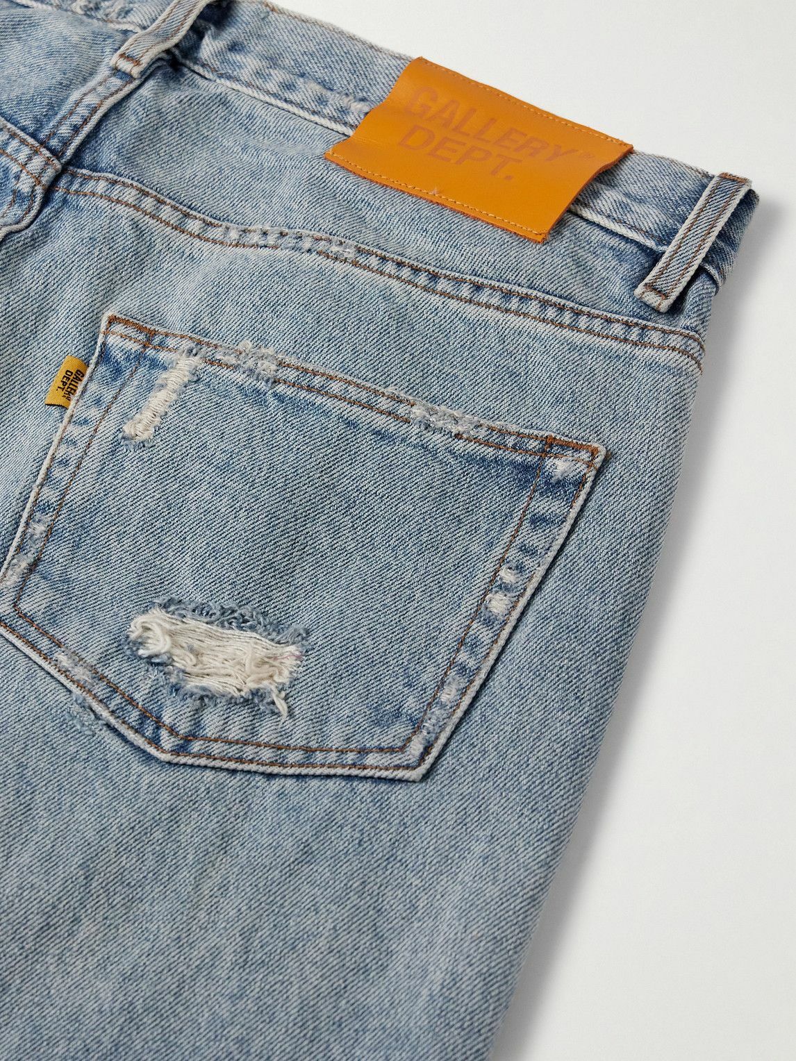 Gallery Dept. - Cornell LA Slim-Fit Flared Distressed Leather
