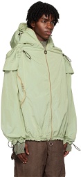 Charlie Constantinou Green Garment-Dyed Jacket
