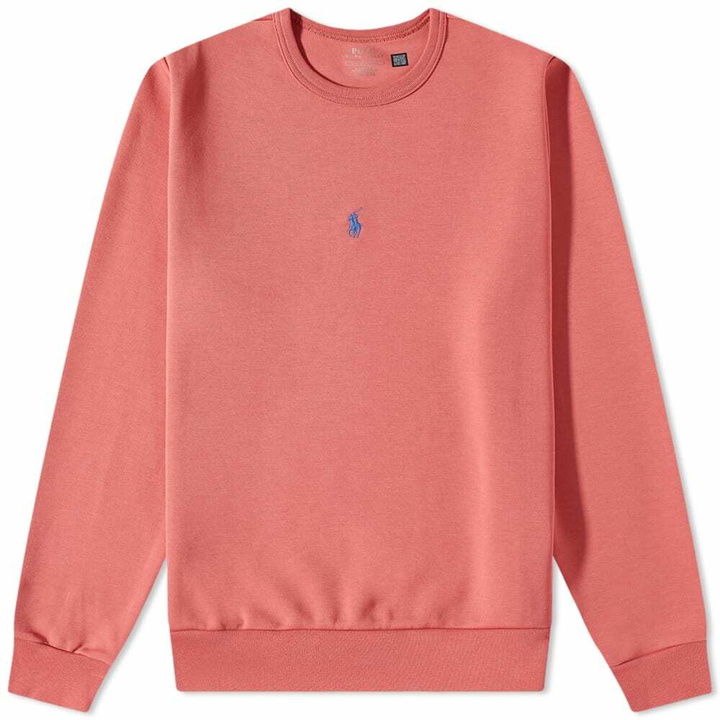 Photo: Polo Ralph Lauren Men's Centre Logo Crew Sweat in Adirondack Berry