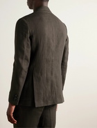 De Petrillo - Linen Suit Jacket - Brown