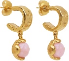 Alighieri SSENSE Exclusive Gold Opal 'The Light Capture' Earrings