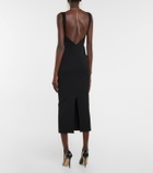 Galvan Celeste embellished knit midi dress