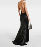 Givenchy Gathered silk satin gown