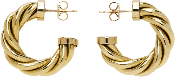 Photo: Laura Lombardi Gold Mini Spira Earrings