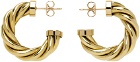 Laura Lombardi Gold Mini Spira Earrings