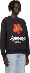 Kenzo Black Kenzo Paris Futura 2000 Edition Cotton Sweatshirt